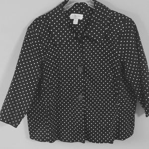 Cute Polka Dot Swing Blazer